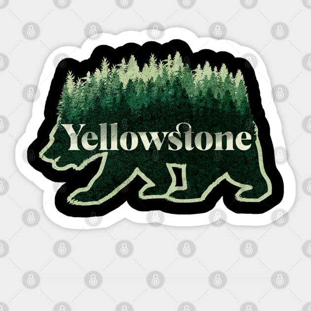 Yellowstone National park Sticker by Farm Road Mercantile 